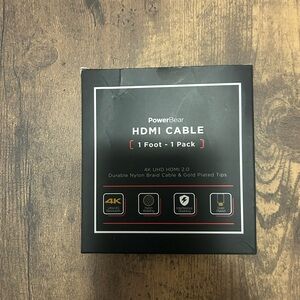 PowerBear HDMI Cable 1 Foot